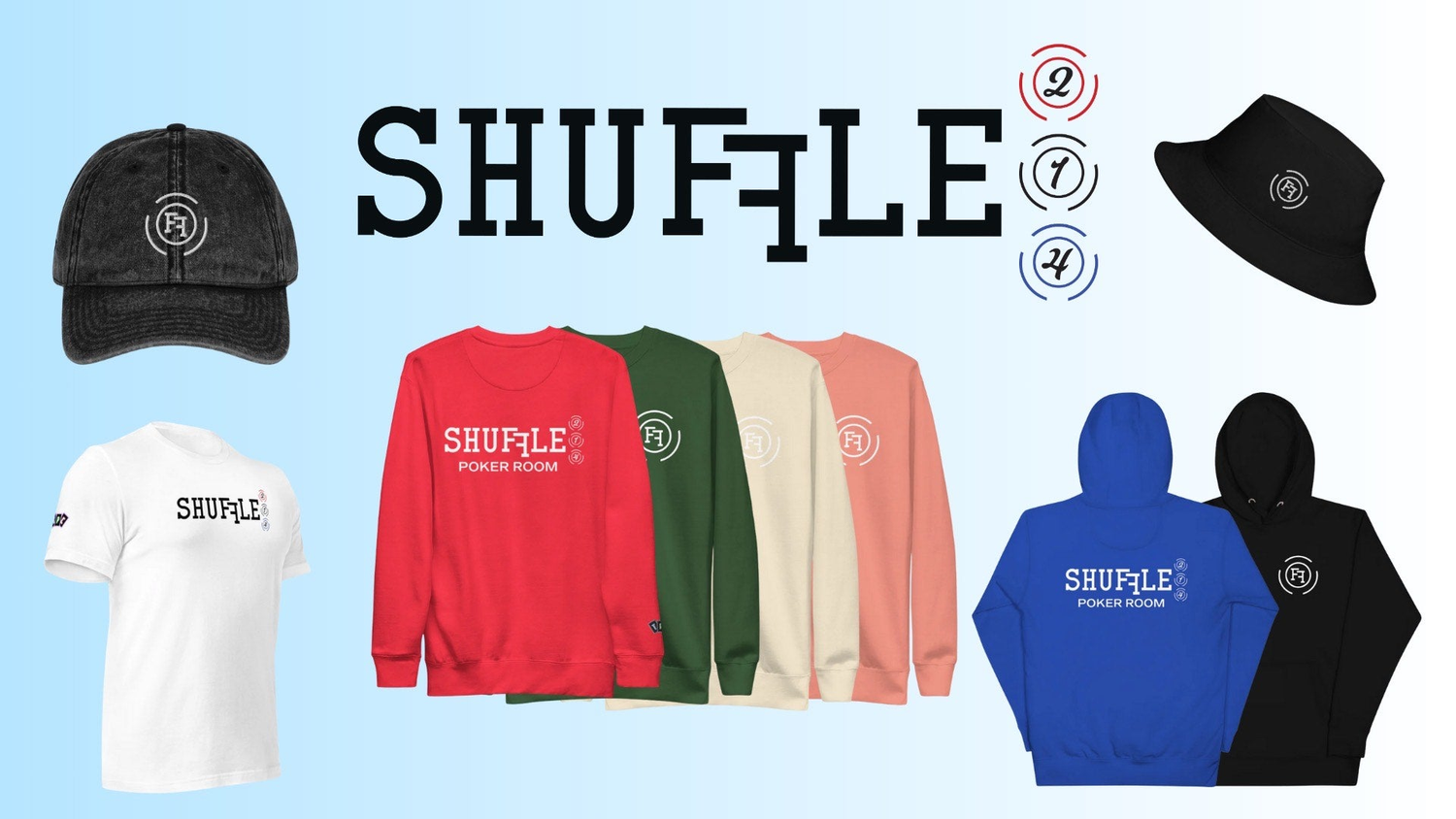 Shuffle 214 Poker Merch